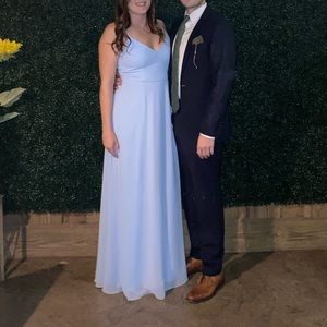 Spaghetti Strap Chiffon V-Neck Dress